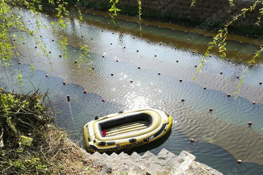 硬質(zhì)岸坡河道消除黑臭-安徽省淮南市市政府西側(cè)河